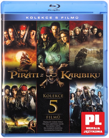 Piraci z Karaibów 1-5 Kolekcja [5xBlu-Ray]