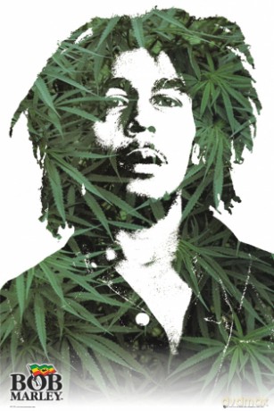 Bob Marley (Leaves) [PLAKAT]