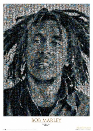 Bob Marley (mozaika 2) [PLAKAT]