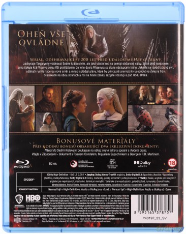 Ród smoka sezon 1 (House of the Dragon 1) [4xBlu-Ray]