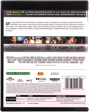 Szybko i wściekle [Blu-Ray 4K]