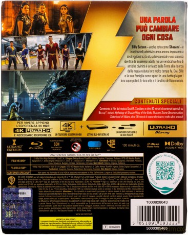Shazam! Gniew bogów (steelbook) [Blu-Ray 4K]+[Blu-Ray]