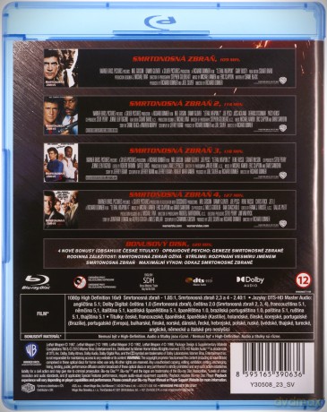 Zabójcza broń 1-4 [4xBlu-Ray]