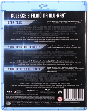 Star Trek 1-3: Star Trek / Star Trek: W nieznane / W ciemność. Star Trek [3xBlu-Ray]