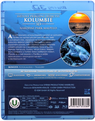 World Heritage: Colombia - Malpelo National Park 3D [Blu-Ray 3D]+[Blu-Ray]