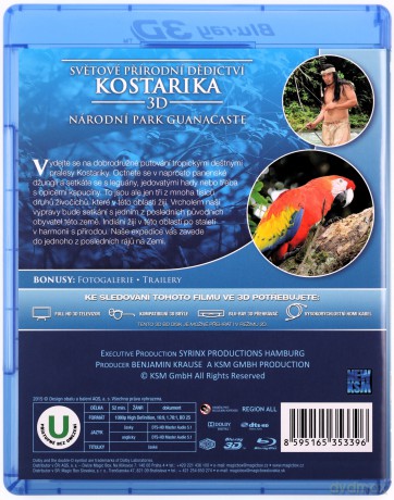 World Heritage: Costa Rica - Guanacaste National Park 3D [Blu-Ray 3D]+[Blu-Ray]
