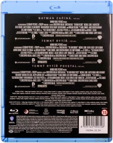 Batman - Początek / Mroczny Rycerz / Mroczny Rycerz powstaje [3xBlu-Ray]