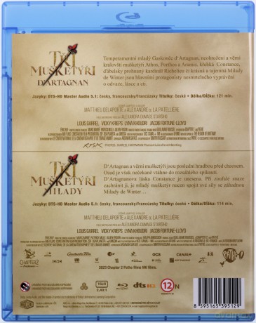Three Musketeers. The: D'Artagnan / The Three Musketeers: Milady (Trzej muszkieterowie: D'Artagnan / Trzej muszkieterowie: Milady) [2xBlu-Ray]