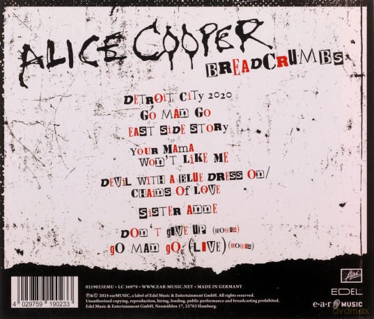 Alice Cooper: Breadcrumbs [CD]