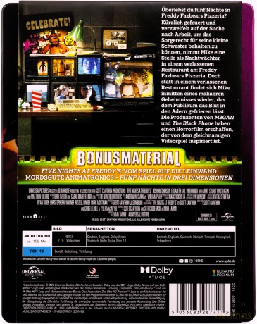 Five Nights at Freddy's (Pięć koszmarnych nocy) (steelbook) [Blu-Ray 4K]