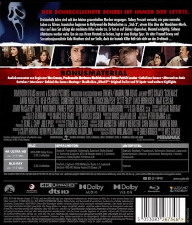 Scream 3 (Krzyk 3) [Blu-Ray 4K]+[Blu-Ray]