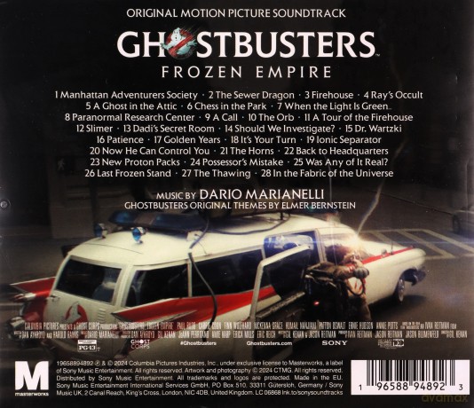Ghostbusters: Frozen Empire soundtrack (Dario Marianelli) [CD]