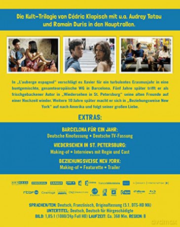 The Spanish Apartment / Russian Dolls / Chinese Puzzle (Smak życia / Smak życia 2 / Smak życia 3, czyli chińska układanka) [3xBlu-Ray]
