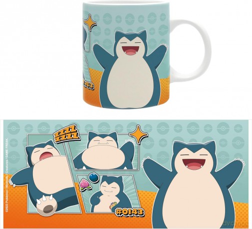 POKEMON - Kubek - 320 ml - Snorlax Comic Strip