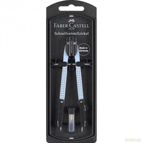 Cyrkiel grip 2001 Faber Castell jasnoniebieski