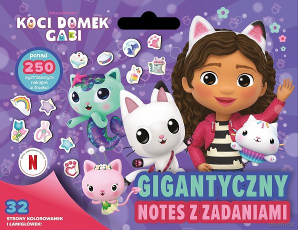 Gigantyczny notes z zadaniami. Koci Domek Gabi - Opracowanie zbiorowe [KSIĄŻKA]