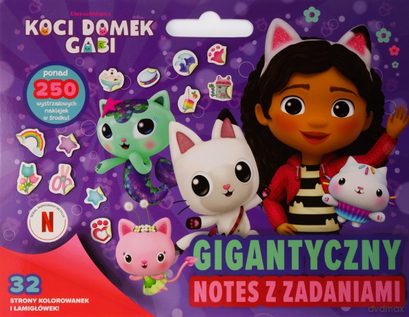Gigantyczny notes z zadaniami. Koci Domek Gabi - Opracowanie zbiorowe [KSIĄŻKA]