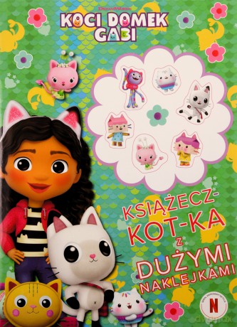 Książecz-kot-ka z dużymi naklejkami. Koci Domek Gabi - Opracowanie zbiorowe [KSIĄŻKA]