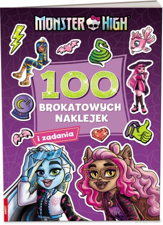 Mattel Monster High 100 brokatowych naklejek NB-1501 [KSIĄŻKA]