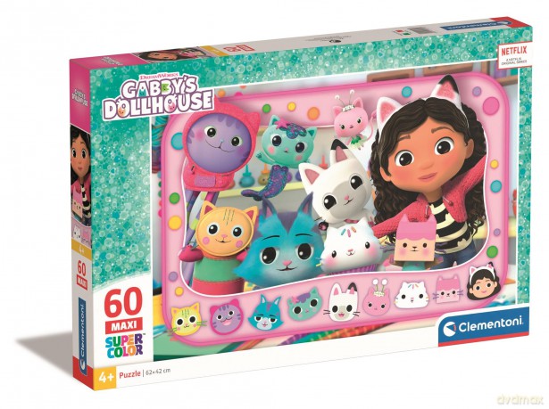 Puzzle 60 Maxi Super Kolor Gabby's Dollhouse 26598 [PUZZLE]