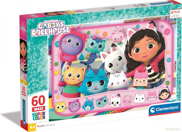 Puzzle 60 Maxi Super Kolor Gabby's Dollhouse 26598 [PUZZLE]
