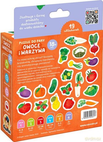 Puzzle do pary Owoce i warzywa CzuCzu [PUZZLE]