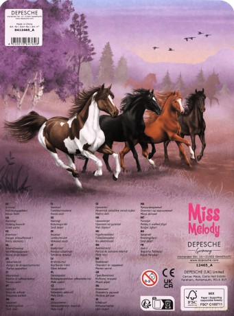 Zestaw z naklejkami Miss Melody 12465A