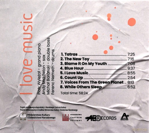 Piotr Wyleżoł: I Love Music [CD]