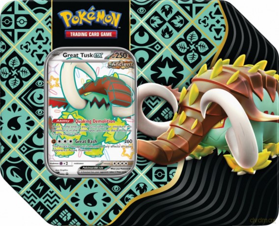 Paldean Fates Tin Great Tusk [KARTY]