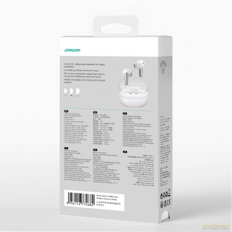 Douszne słuchawki bezprzewodowe Joyroom Jbuds Series JR-BB1 TWS - białe