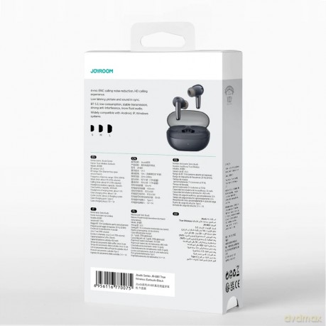 Douszne słuchawki bezprzewodowe Joyroom Jbuds Series JR-BB1 TWS - czarne