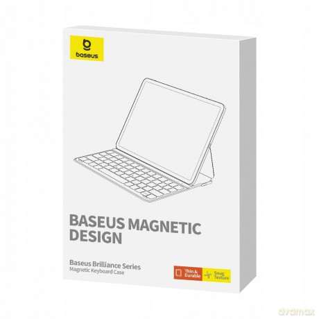 Etui Baseus Brilliance Series na iPad Air 4/5 10.9'' iPad Pro 11'' (2018/2020/2021/2022) + kabel USB-C - czarne