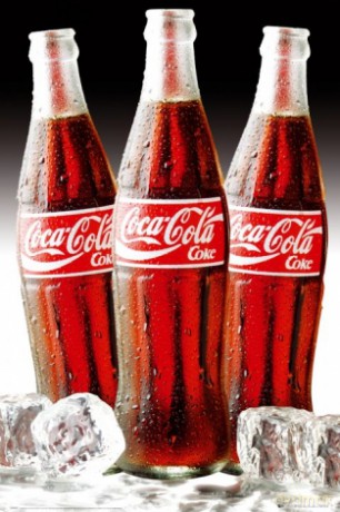 Coca Cola 3 Bottles Ice [PLAKAT]