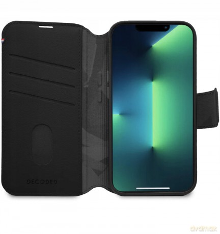 Etui Decoded Detachable Wallet Case skórzane z MagSafe do iPhone 14 Pro Max - czarne