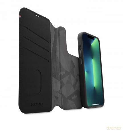 Etui Decoded Detachable Wallet Case skórzane z MagSafe do iPhone 14 Pro Max - czarne