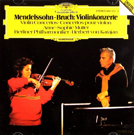 Mutter,Karajan,Berliner Phil.: Mendelssohn/Bruch- Violinkoncerto [CD]