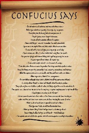 Confucius Says [PLAKAT]
