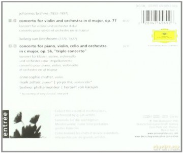 Mutter,Yo-Yo Ma, Karajan: Beethoven Ctos [CD]