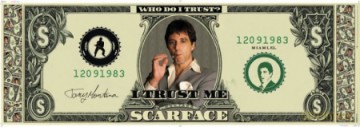 Człowiek Z Blizną (Dollar Bill) [PLAKAT]