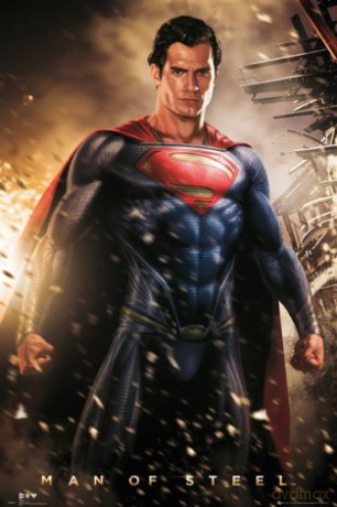 Człowiek Ze Stali / Man Of Steel Explosion [PLAKAT]