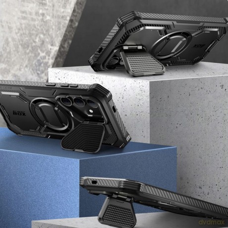 Etui Supcase IBLSN Armorbox Mag z MagSafe na Samsung Galaxy S24 - czarne