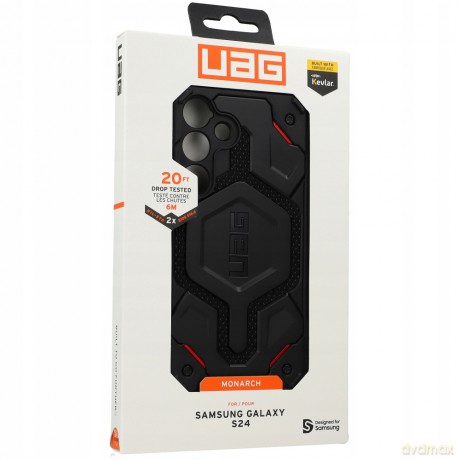 Etui UAG Monarch do Samsung Galaxy S24 - czarny kevlar