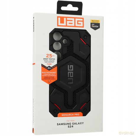 Etui UAG Monarch Pro do Samsung Galaxy S24 z modułem magnetycznym - czarny kevlar