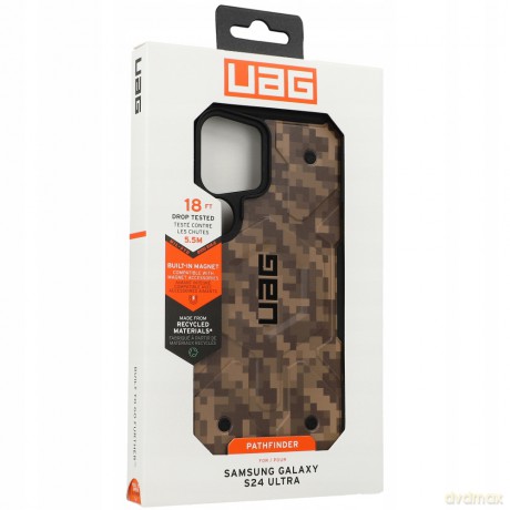 Etui UAG Pathfinder Magnet SE do Samsung Galaxy S24 Ultra z modułem magnetycznym - brązowe moro