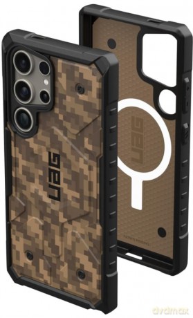 Etui UAG Pathfinder Magnet SE do Samsung Galaxy S24 Ultra z modułem magnetycznym - brązowe moro