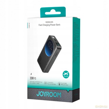 Joyroom powerbank 10000mAh 30W czarny (JR-PBF01)