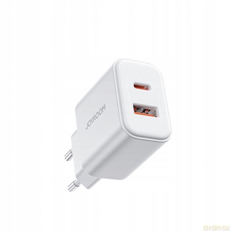 Ładowarka EU Joyroom JR-TCF05 20W USB-A USB-C + kabel USB-C - biała