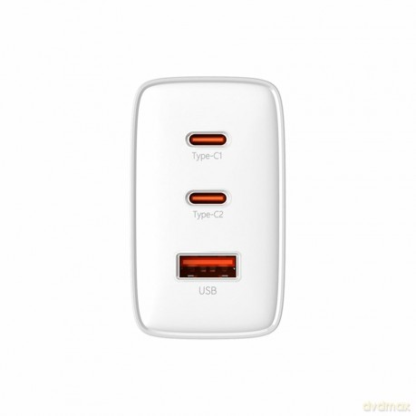 Ładowarka GaN Baseus Cube Pro 65W 2x USB-C USB-A - biała