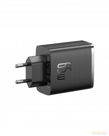 Ładowarka GaN Baseus Cube Pro 65W 2x USB-C USB-A - czarna