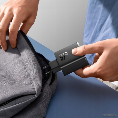 Ładowarka GaN Baseus Cube Pro 65W 2x USB-C USB-A - czarna